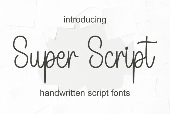 Super Script Script & Handwritten Font By Hardiboy Design