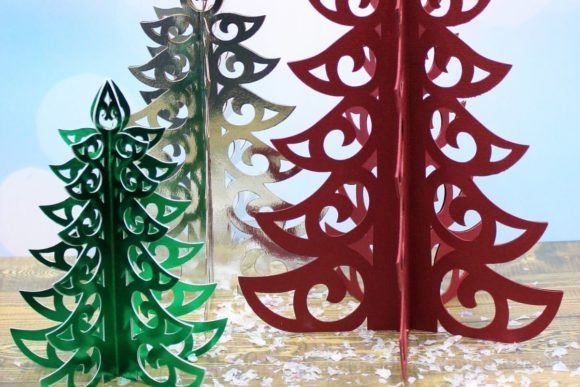 Christmas Tree Centerpiece Weihnachten 3D SVG-Plotterdatei Von 3D SVG Crafts