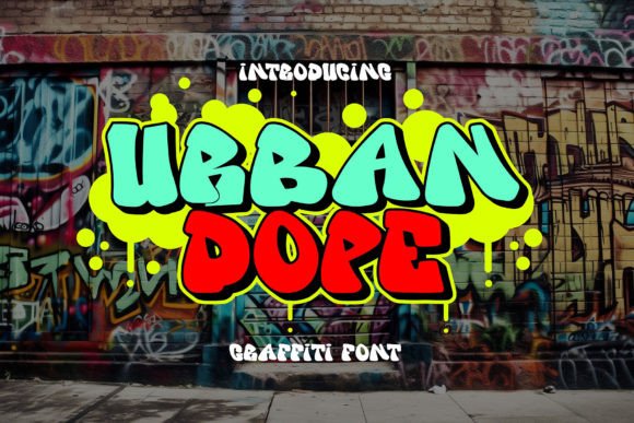 Urban Dope Display Font By Cikareotype