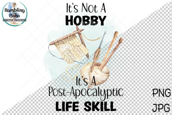 Funny Knit Post Apocalyptic Life Skill Graphic Illustrations By RamblingBoho