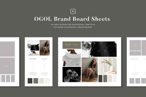 OGOL - Brand Board Sheets Template Graphic Presentation Templates By Selwyn Goodman