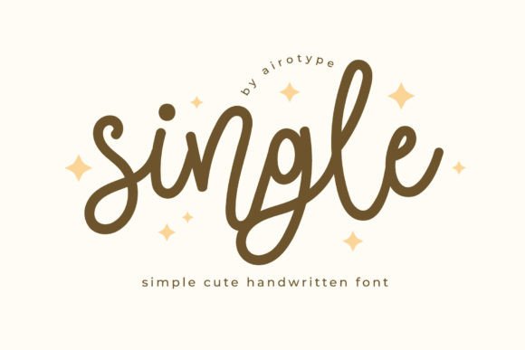 Single Script & Handwritten Font By airotype