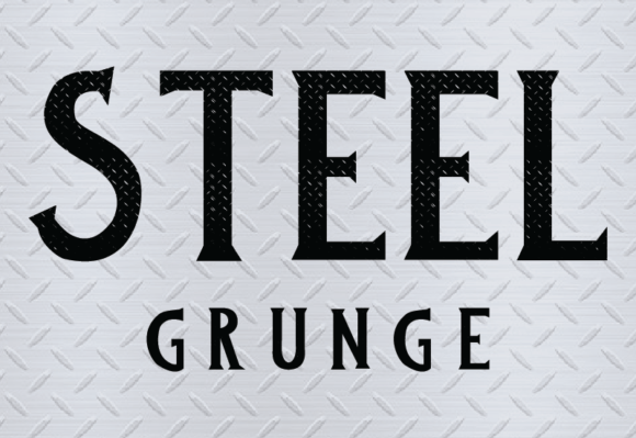 Steel Grunge Fuentes Sans Serif Fuente Por GraphicsNinja