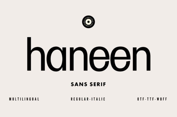 Haneen Sans Serif Font By Minimalistartstudio