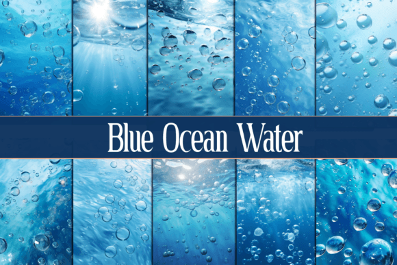 Blue Ocean Water Graphic Backgrounds By Pro Designer Team