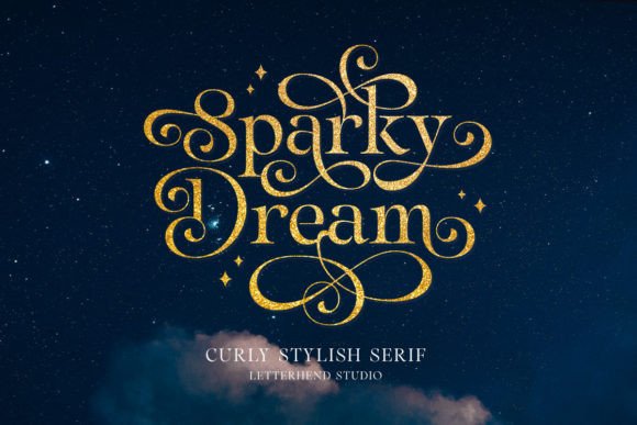 Sparky Dream Serif-Schriftarten Font By letterhend