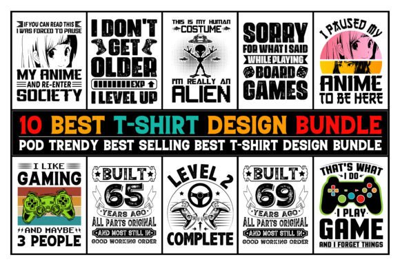 Vintage T-Shirt Design Bundle Gráfico Diseños de Camisetas Por T-Shirt Design Bundle