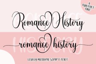 Romance History Fuentes Caligráficas Fuente Por HKL Studio 1