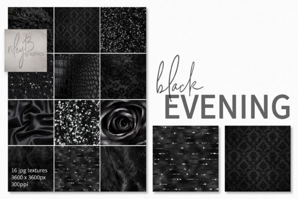 Black Evening Grafika Tekstury Papieru Przez rileybgraphics