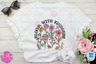 Bloom with Kindness Wildflowers PNG Graphic T-shirt Designs By WinnieArtDesign 2