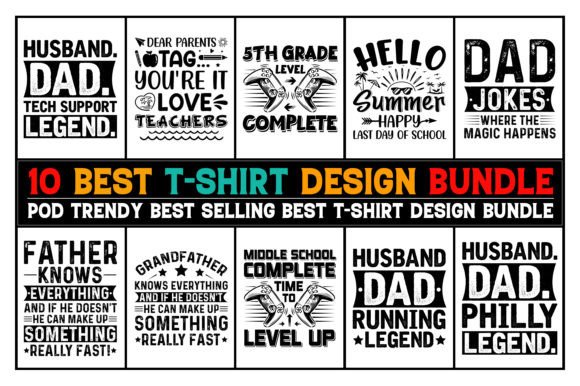 T-Shirt Design Bundle Grafica Design di T-shirt Di T-Shirt Design Bundle