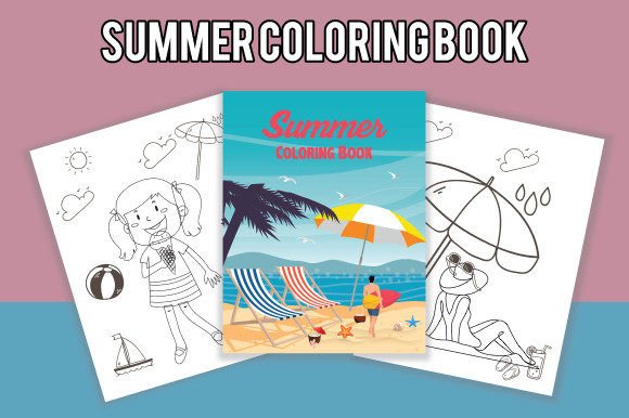 Summer Coloring Book Illustration Pages et livres de coloriage Par tayefpro
