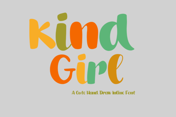 Kind Girl Display Font By nstudio design