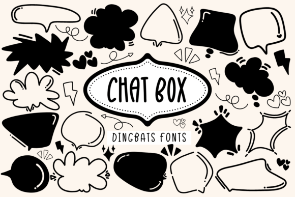 Chat Box Dingbats Font By Khim08Studio