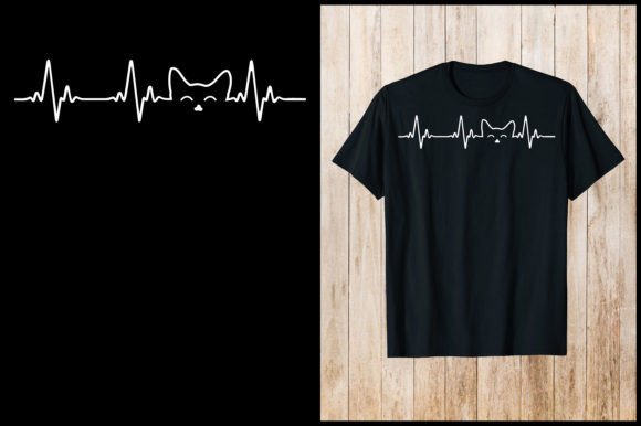 Heart Sign with Cat Shirt T-Shirt Design Grafik T-shirt Designs Von nxmnadim