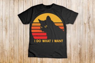 I Do What I Want Cat T-Shirt Design Graphic T-shirt Designs By nxmnadim 3