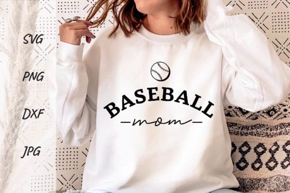 Retro Baseball Mama Png Sublimation Grafika Projekty Koszulek Przez DSIGNS