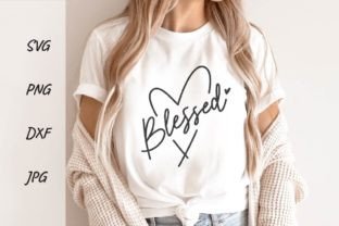 Retro Christian Png Blessed Sublimation Graphic T-shirt Designs By DSIGNS