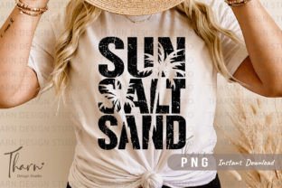Retro SUN SALT SAND PNG Sublimation Graphic T-shirt Designs By DSIGNS