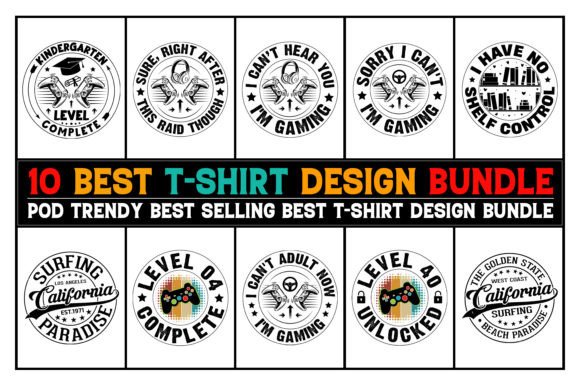 Logo T-Shirt Design Bundle Gráfico Diseños de Camisetas Por T-Shirt Design Bundle