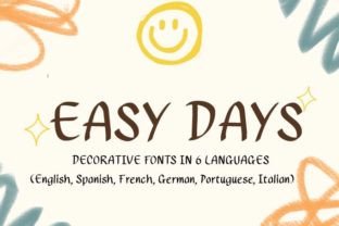 Easy Days Script & Handwritten Font By RedCreations 1