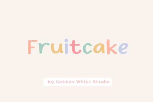 Fruitcake Czcionki Skryptowe Czcionka Przez Cotton White Studio