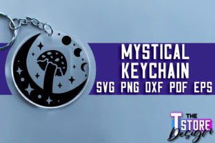 Mystical Keychain SVG | Witch Svg Design Graphic Crafts By The T Store Design 13