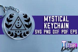 Mystical Keychain SVG | Witch Svg Design Graphic Crafts By The T Store Design 14