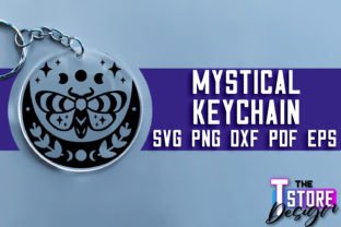 Mystical Keychain SVG | Witch Svg Design Graphic Crafts By The T Store Design 15