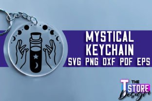 Mystical Keychain SVG | Witch Svg Design Graphic Crafts By The T Store Design 18