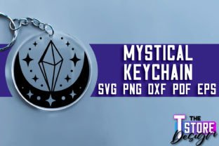 Mystical Keychain SVG | Witch Svg Design Graphic Crafts By The T Store Design 4