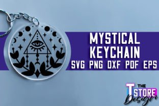 Mystical Keychain SVG | Witch Svg Design Graphic Crafts By The T Store Design 8