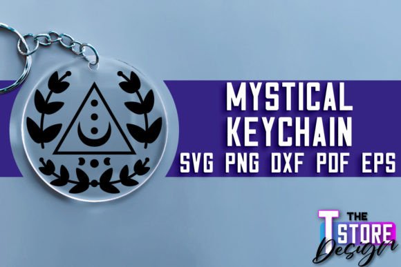 Mystical Keychain SVG | Witch Svg Design Graphic Crafts By The T Store Design