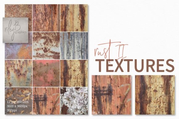 Rust 2 Graphic Textures By rileybgraphics