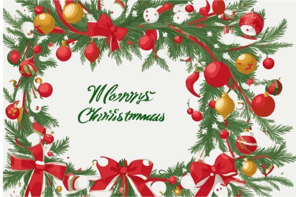 Vector Art Merry Christmas Elements Gift Gráfico Ilustraciones Imprimibles Por info.tanvirahmad