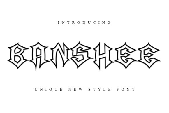 Banshee Blackletter Font By PAYJHOshop