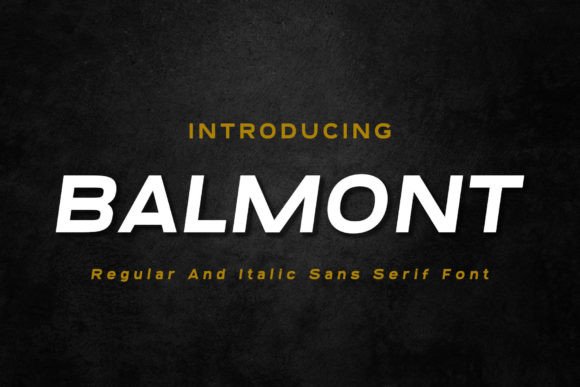 Balmont Sans Serif Font By Madatype Studio