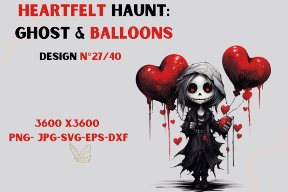 Ghost & Balloons Graphic Print Templates By crazy sublimation