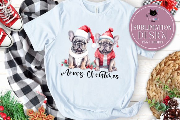 Christmas Dogs Sublimation Design Grafica Illustrazioni Stampabili Di Ivy’s Creativity House