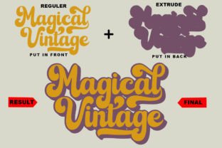 Magical Vintage Display Font By gloow studio 10