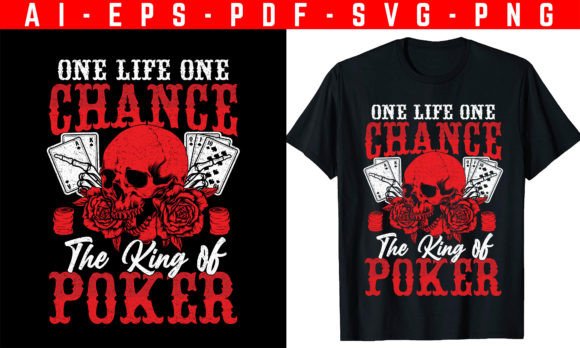 Poker Quotes Custom T-Shirt Design Gráfico Diseños de Camisetas Por trendyhunt43