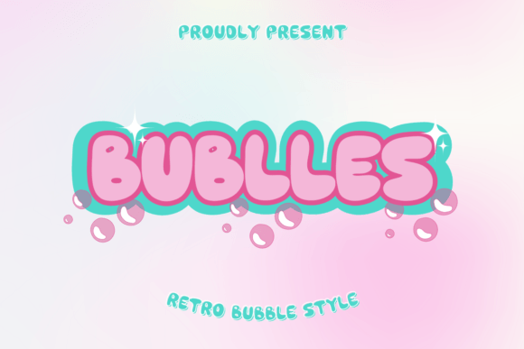Bublles Display-Schriftarten Font By Masyafi Studio