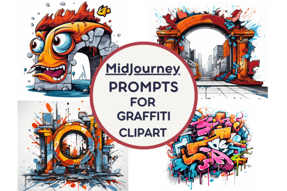 Midjourney Prompt for Graffiti Clipart Graphic AI Generated By Milano Creative