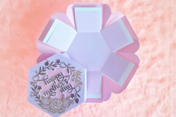 Mother's Day SVG 3D Explosion Box Mother's Day 3D SVG Craft By 3D SVG Crafts
