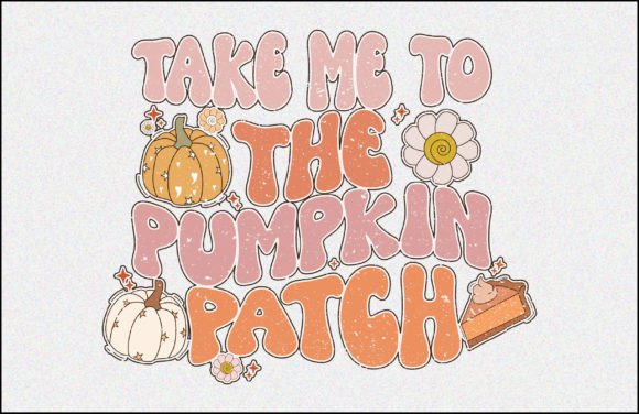 Retro Fall Pumpkin PNG Sublimation Graphic Crafts By Craftgraphics