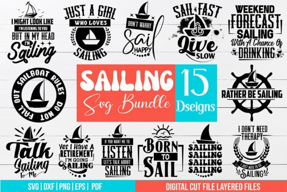 Sailing Svg Bundle Graphic Crafts By svgstudiodesignfiles
