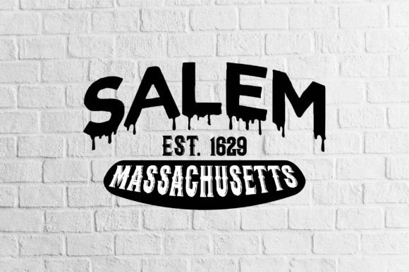 Salem Massachusetts Est 1629 Afbeelding Crafts Door Vintage Designs