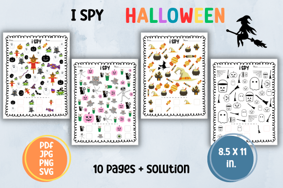 I SPY - Halloween Gráfico Infantil Por KDP Craft Studio