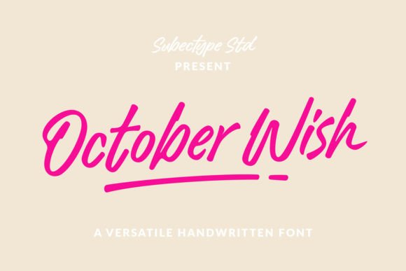 October Wish Script & Handwritten Font By Subectype