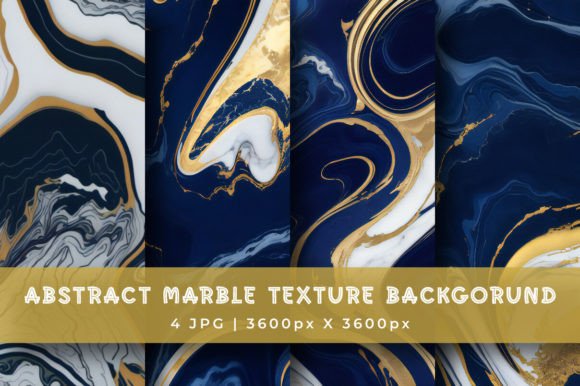 Luxury Navy Blue and Gold Digital Paper Illustration Textures de Papier Par srempire